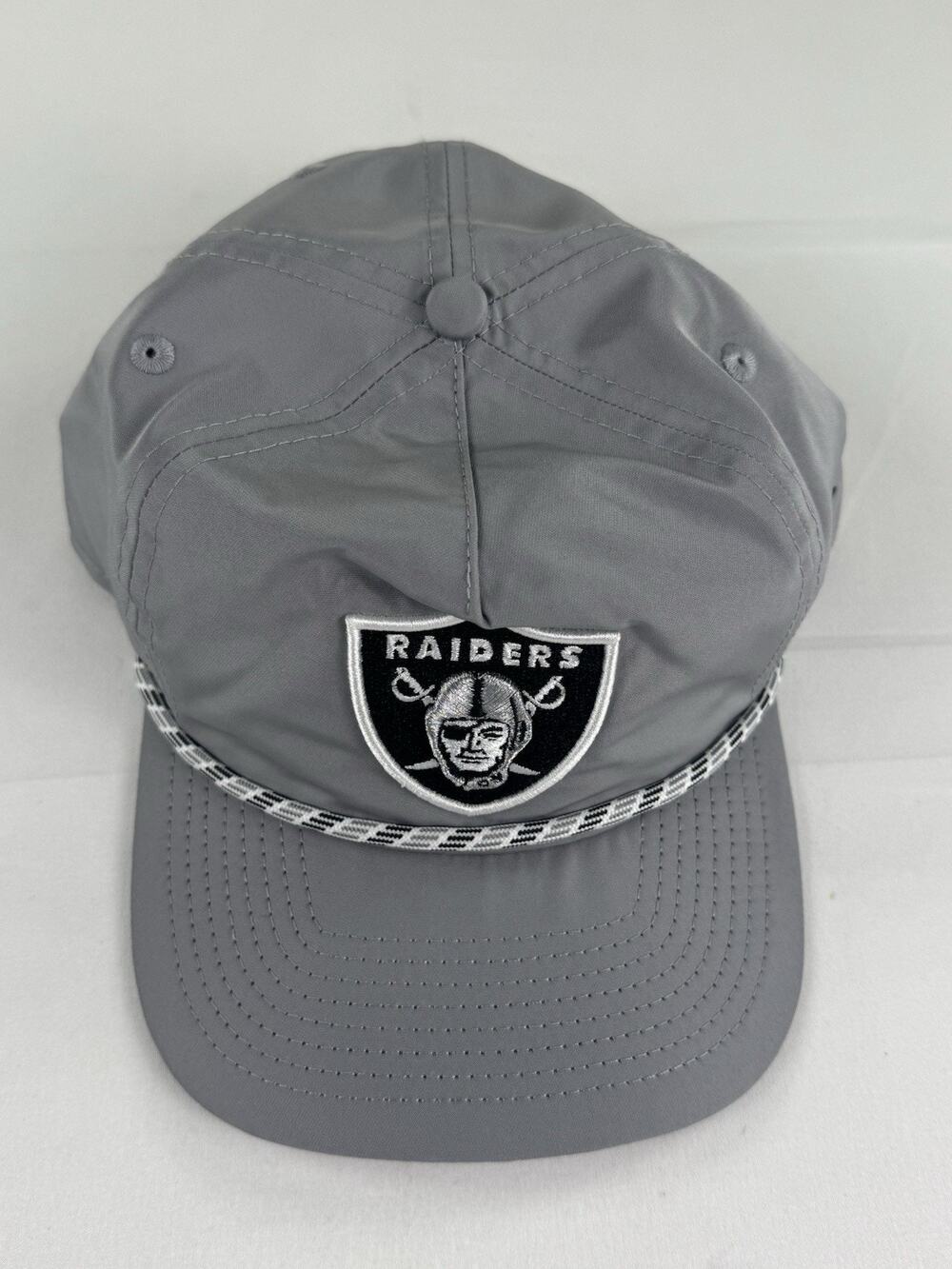 New Era Las Vegas Raiders 9TWENTY Adjustable Rope Hat Gray OSFM NWT